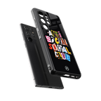 anti social club back phone cover | glass case for samsung galaxy s25 ultra