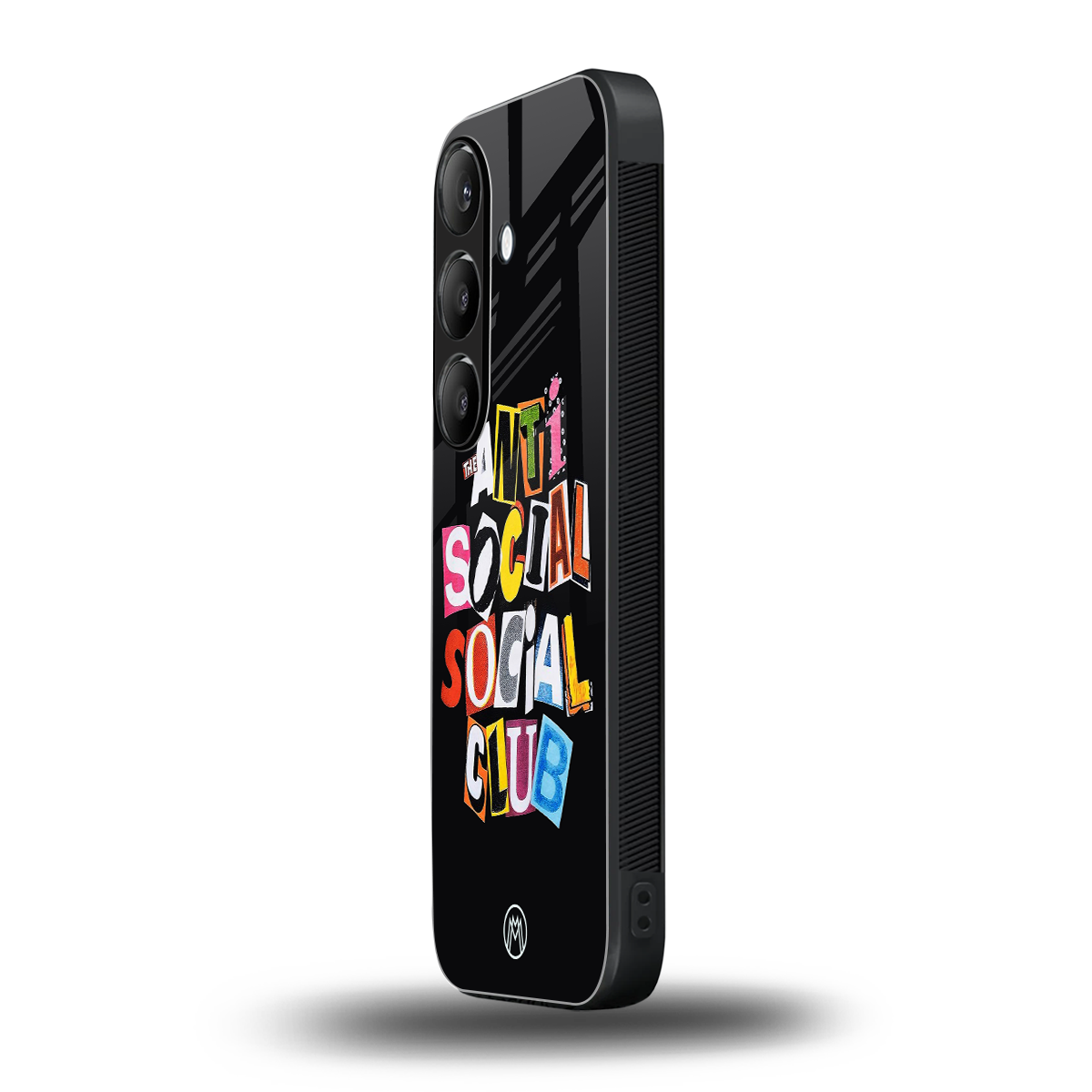 anti social club back phone cover | glass case for samsung galaxy s24 plus