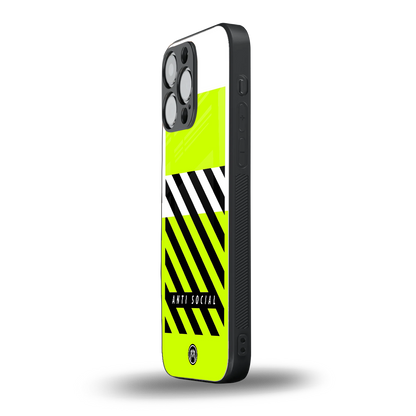 anti social back phone cover | glass case for iphone 13 pro max