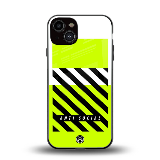anti social back phone cover | glass case for iphone 13