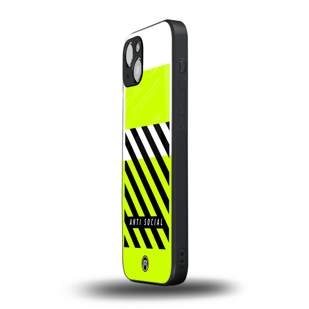 anti social back phone cover | glass case for iphone 13