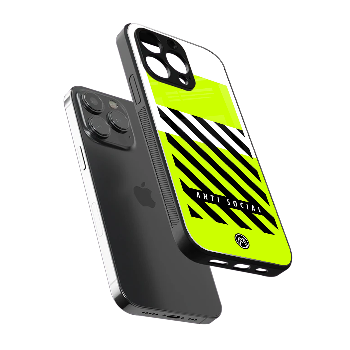 anti social back phone cover | glass case for iphone 15 pro max