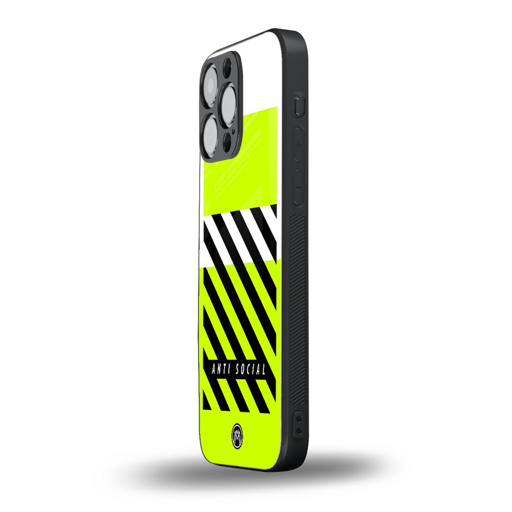 anti social back phone cover | glass case for iphone 15 pro max