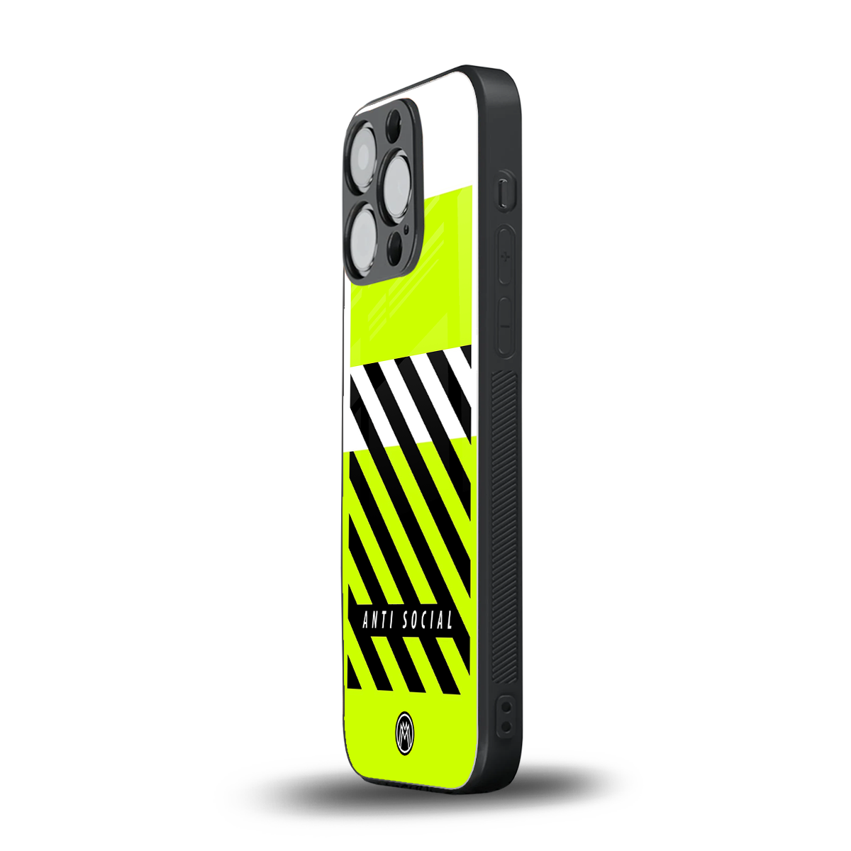 anti social back phone cover | glass case for iphone 15 pro