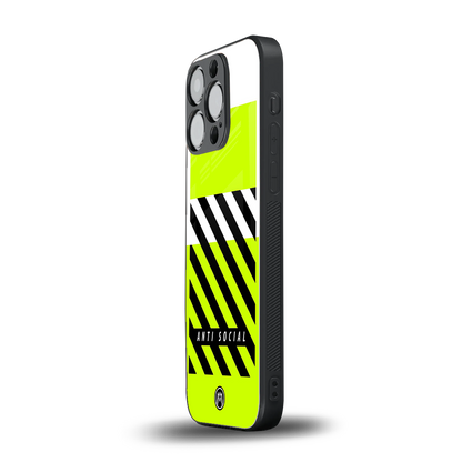 anti social back phone cover | glass case for iphone 14 pro