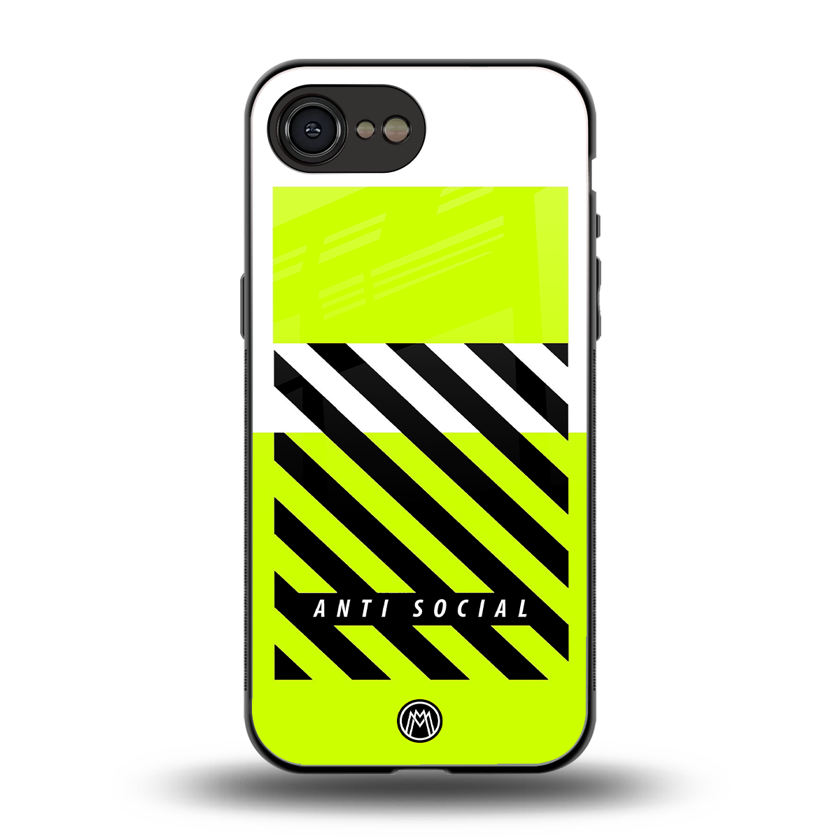 anti social back phone cover | glass case for iphone 16e