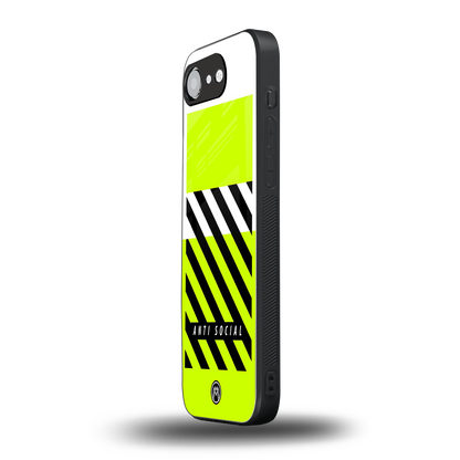anti social back phone cover | glass case for iphone 16e