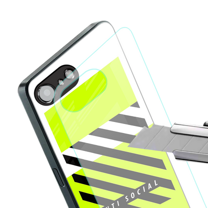 anti social back phone cover | glass case for iphone 16e