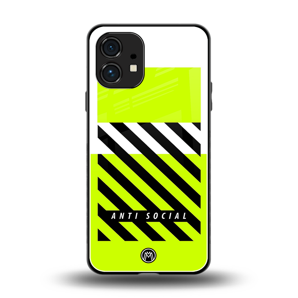 anti social back phone cover | glass case for nothing phone 1