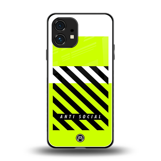 anti social back phone cover | glass case for nothing phone 1