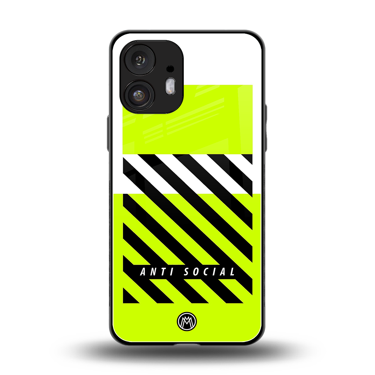 anti social back phone cover | glass case for nothing phone 2