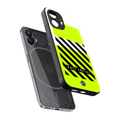 anti social back phone cover | glass case for nothing phone 2