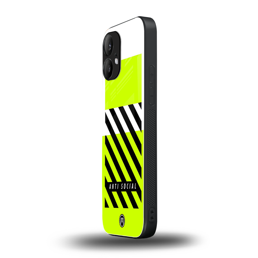 anti social back phone cover | glass case for nothing phone 2