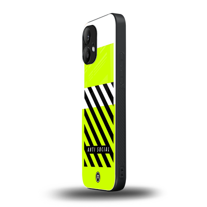 anti social back phone cover | glass case for nothing phone 2