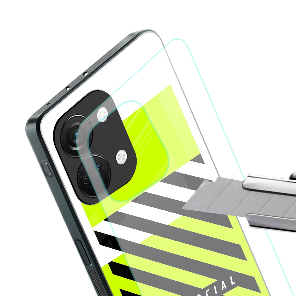 anti social back phone cover | glass case for oneplus nord 3