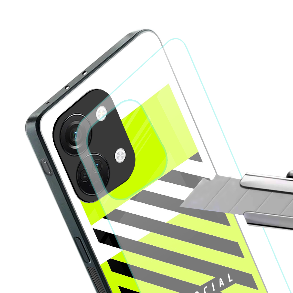 anti social back phone cover | glass case for oneplus nord 3