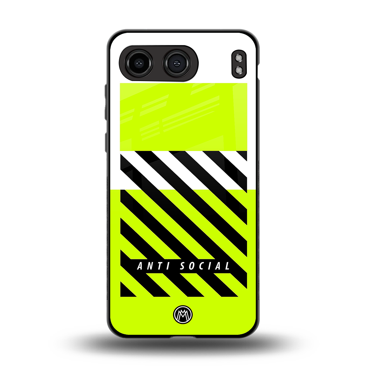 anti social back phone cover | glass case for oneplus nord 4