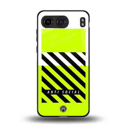 anti social back phone cover | glass case for oneplus nord 4