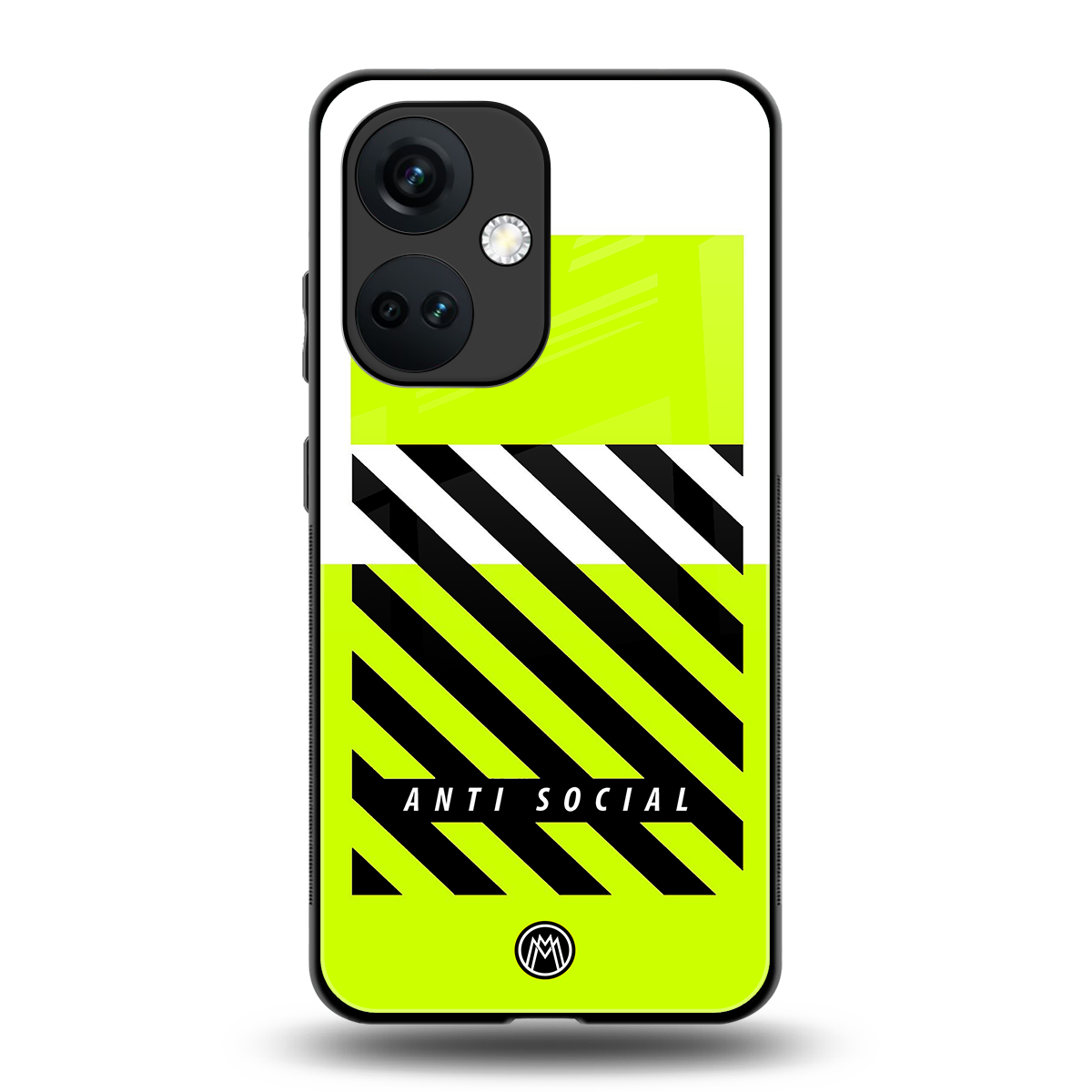 anti social back phone cover | glass case for oneplus nord ce 3