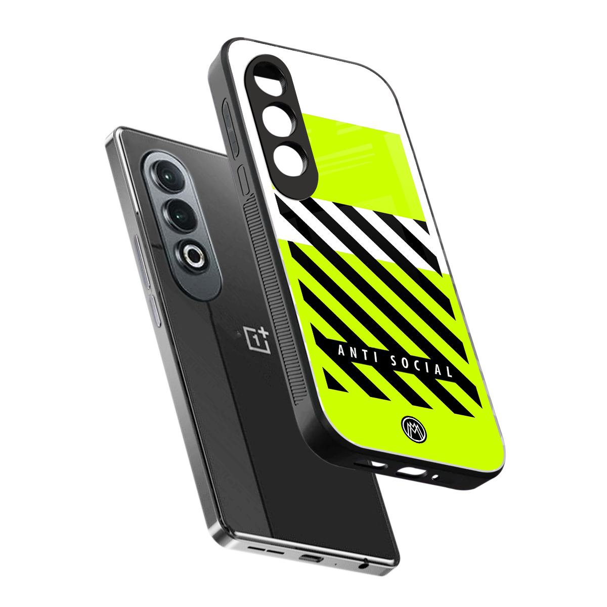 anti social back phone cover | glass case for oneplus nord ce 4