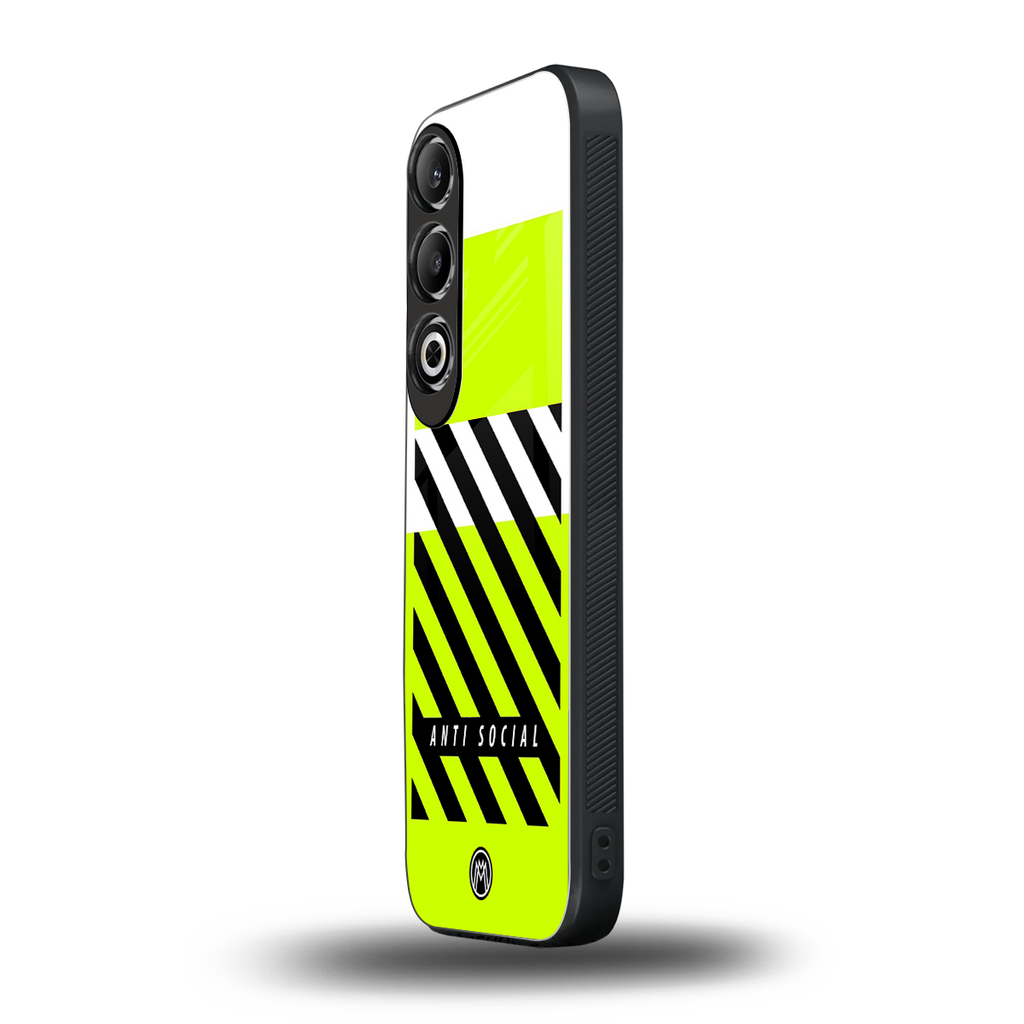 anti social back phone cover | glass case for oneplus nord ce 4
