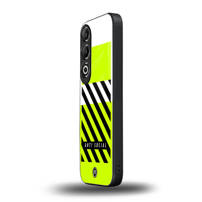 anti social back phone cover | glass case for oneplus nord ce 4