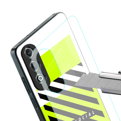 anti social back phone cover | glass case for oneplus nord ce 4