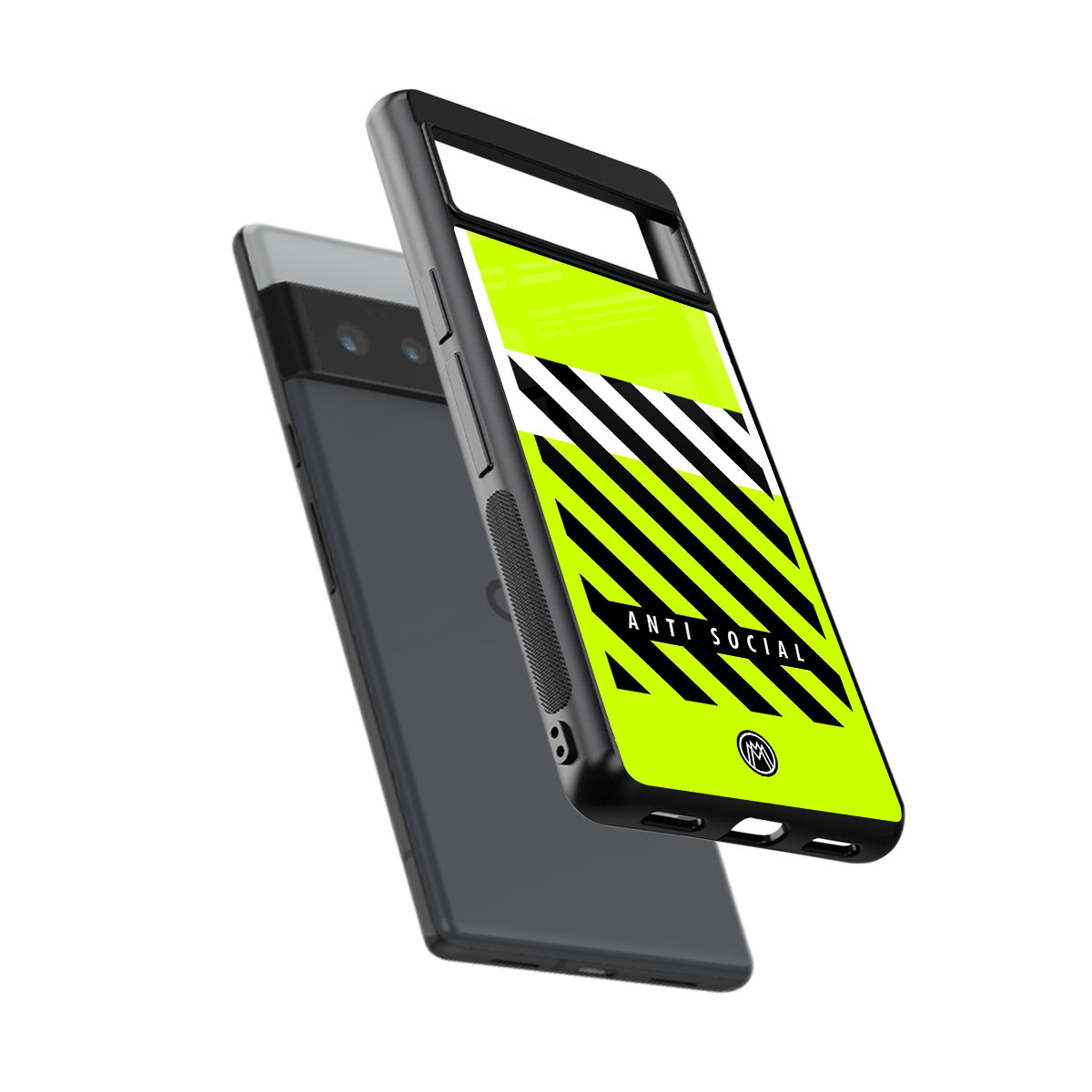 anti social back phone cover | glass case for google pixel 6 pro
