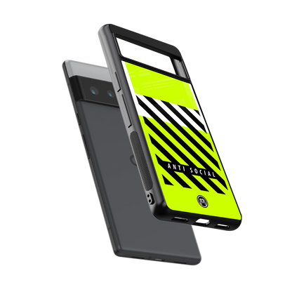anti social back phone cover | glass case for google pixel 6 pro