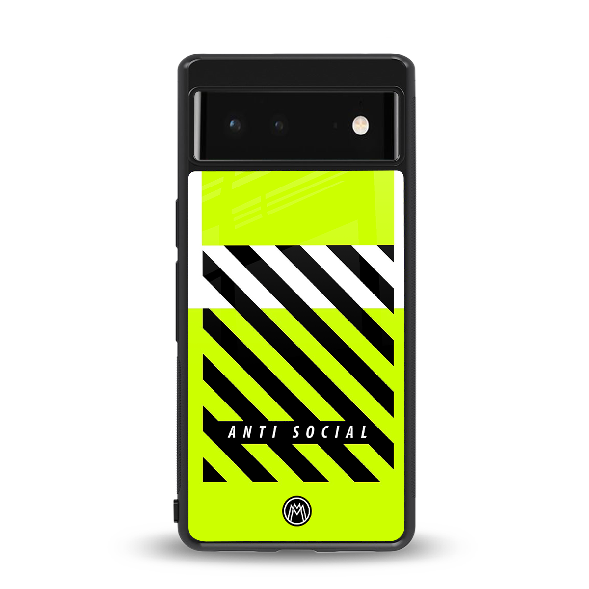 anti social back phone cover | glass case for google pixel 6