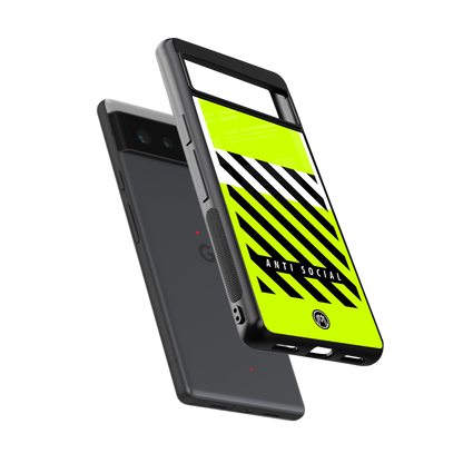 anti social back phone cover | glass case for Google Pixel 6A