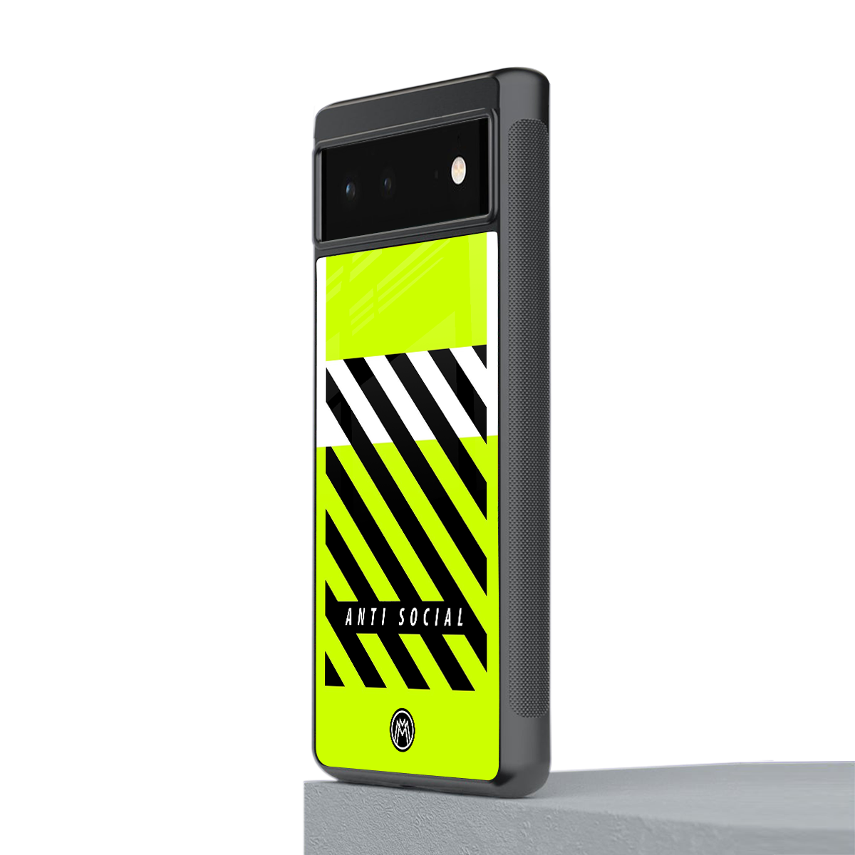 anti social back phone cover | glass case for google pixel 6