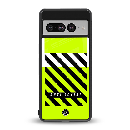 anti social back phone cover | glass case for google pixel 7 pro