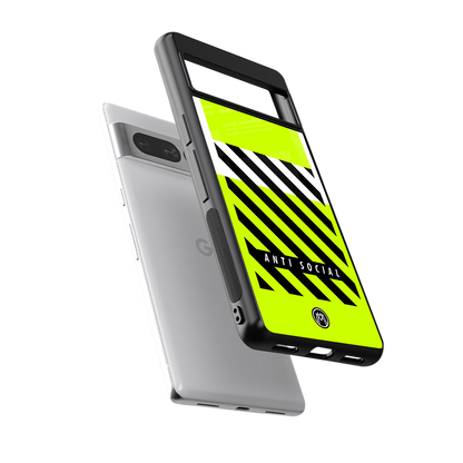 anti social back phone cover | glass case for google pixel 7 pro