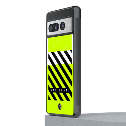 anti social back phone cover | glass case for google pixel 7 pro
