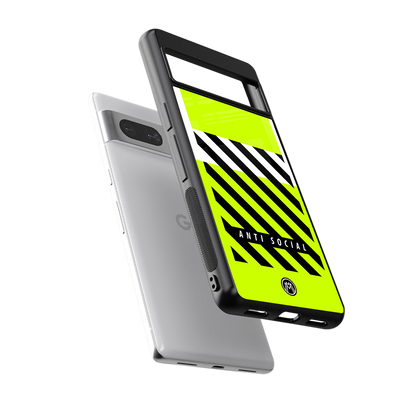 anti social back phone cover | glass case for Google Pixel 7