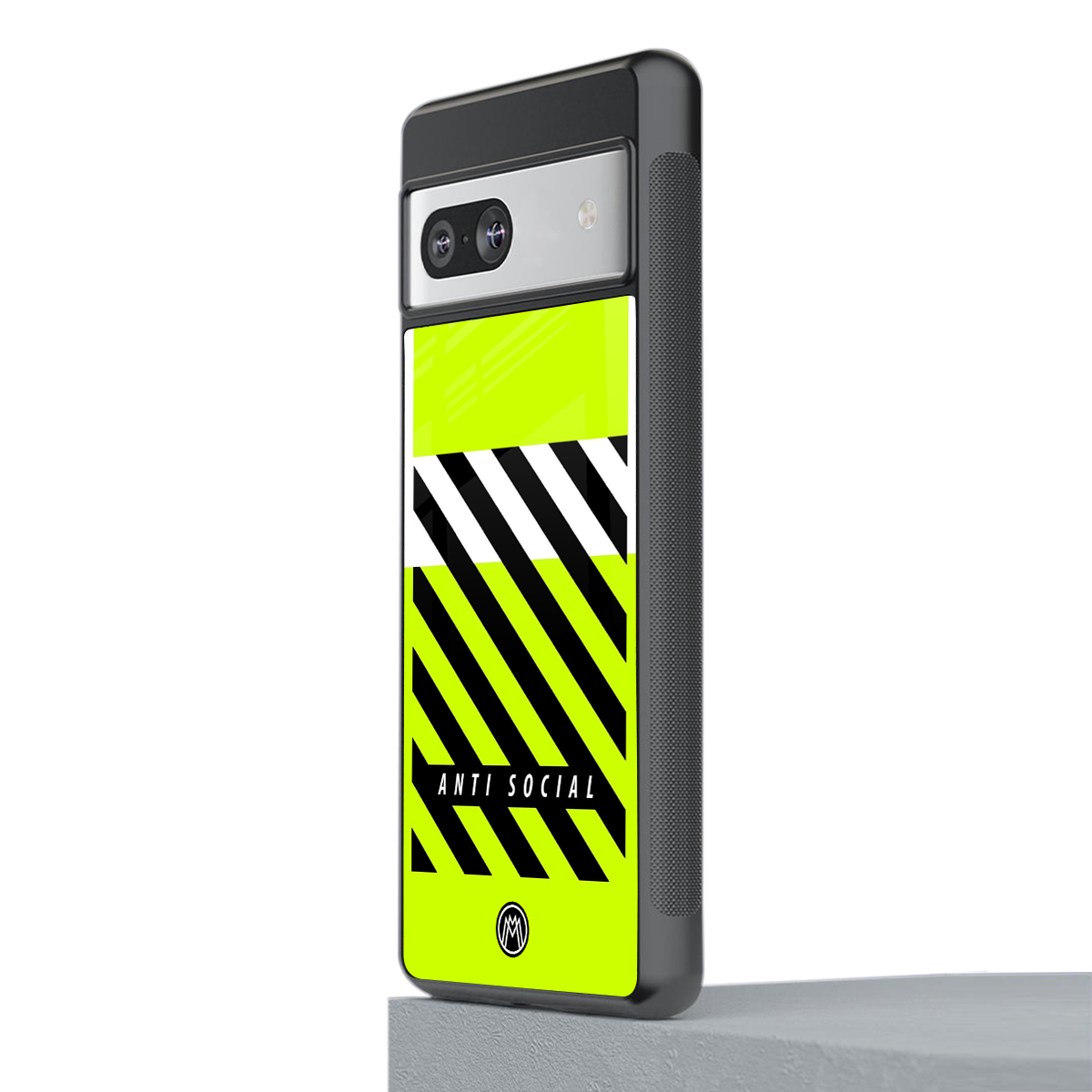 anti social back phone cover | glass case for Google Pixel 7A