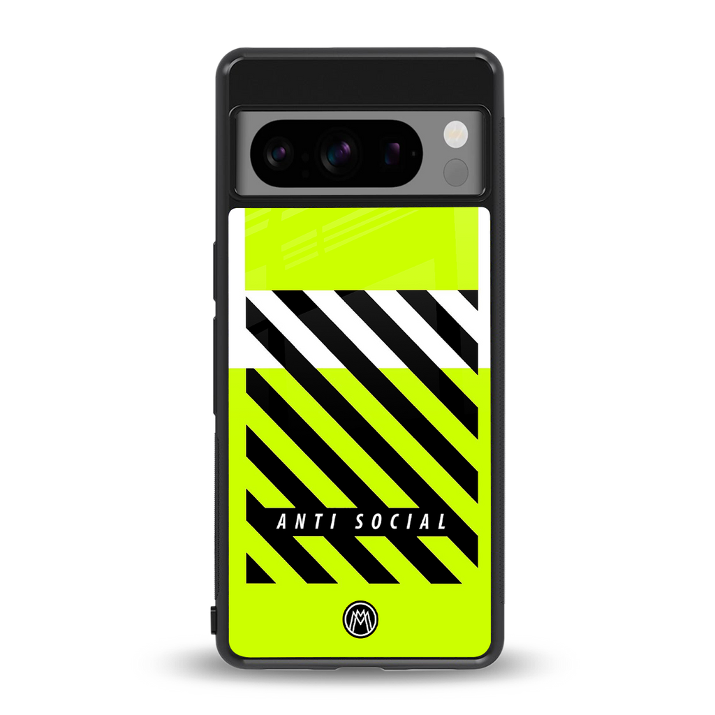 anti social back phone cover | glass case for google pixel 8 pro