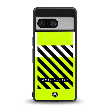 anti social back phone cover | glass case for Google Pixel 8
