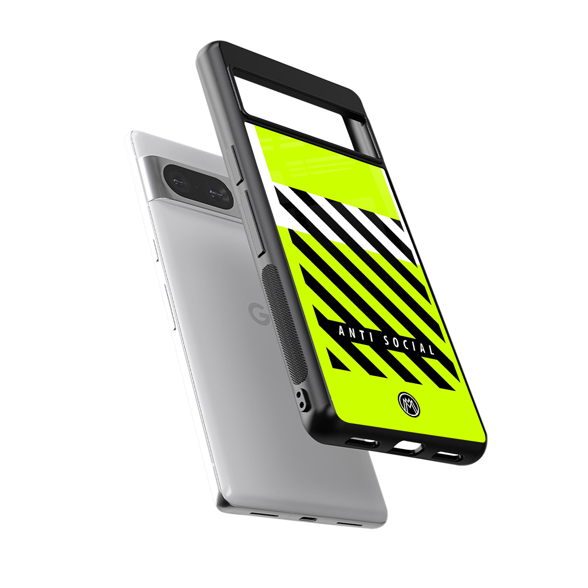 anti social back phone cover | glass case for Google Pixel 8