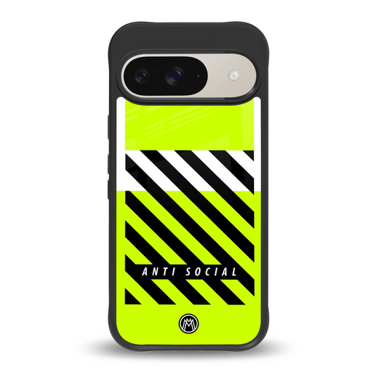 anti social back phone cover | glass case for google pixel 9