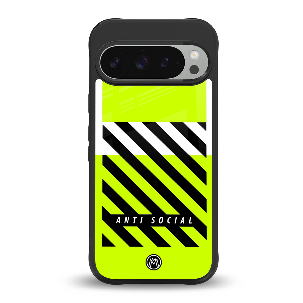 anti social back phone cover | glass case for google pixel 9 pro xl