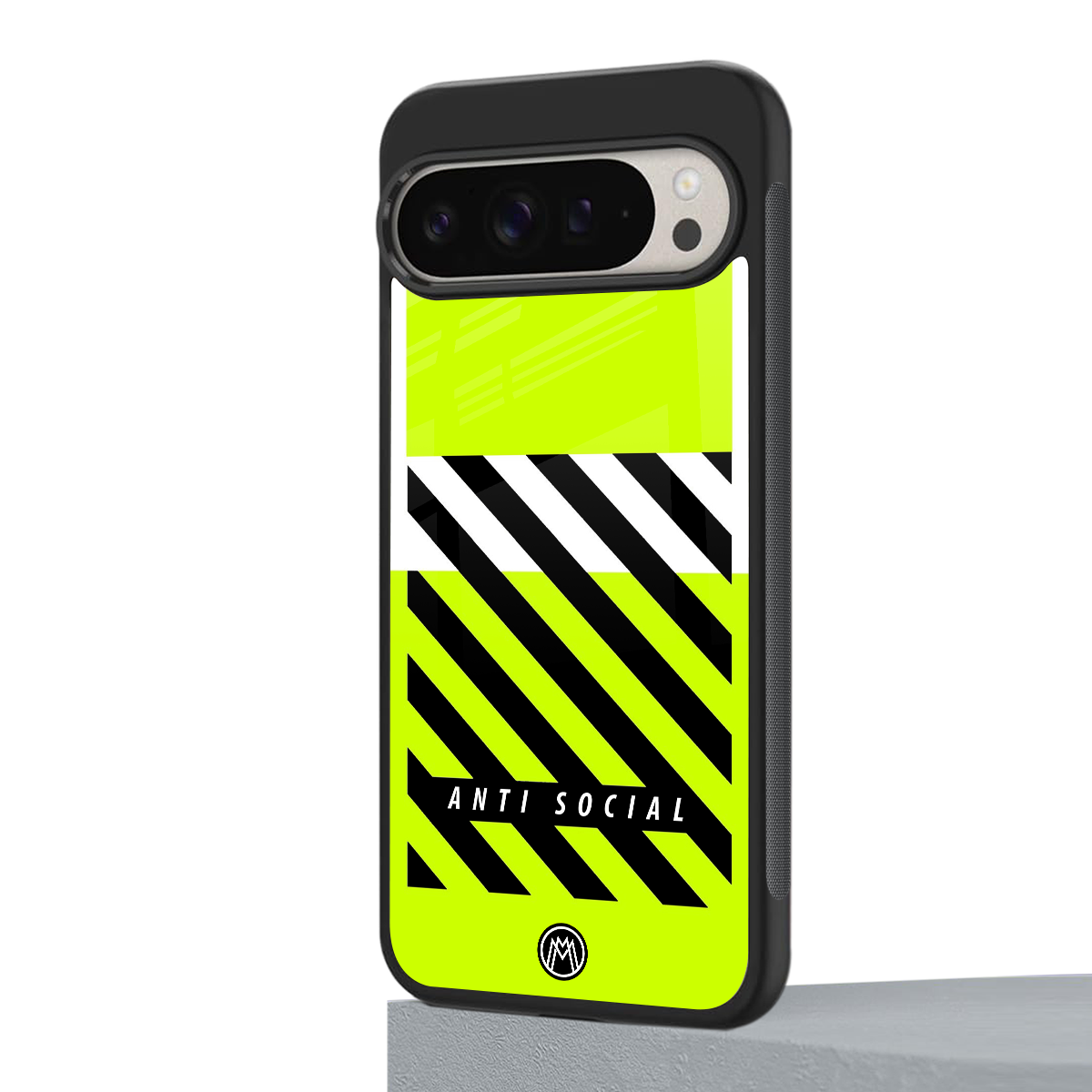 anti social back phone cover | glass case for google pixel 9 pro xl
