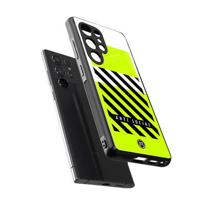 anti social back phone cover | glass case for samsung galaxy s25 ultra
