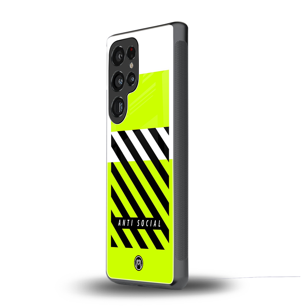 anti social back phone cover | glass case for samsung galaxy s25 ultra
