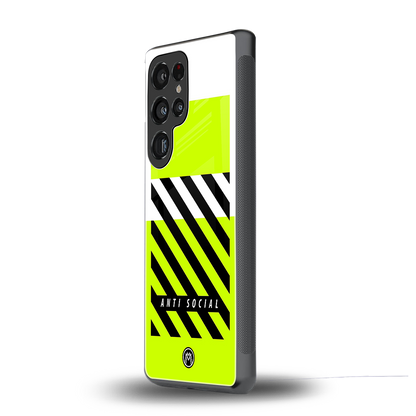 anti social back phone cover | glass case for samsung galaxy s25 ultra