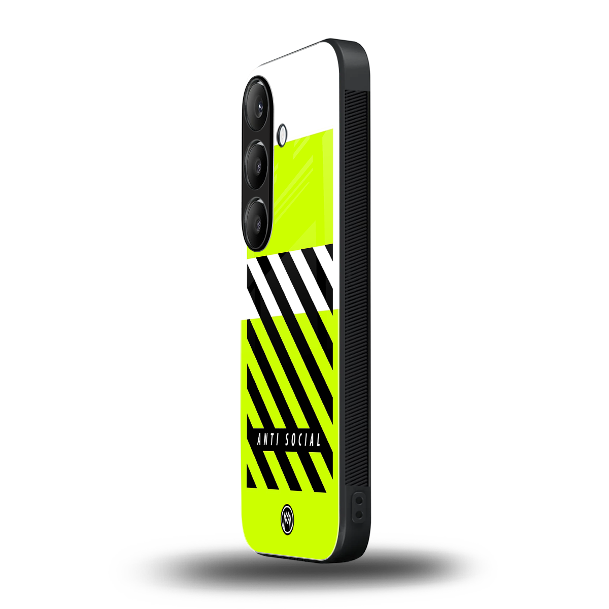 anti social back phone cover | glass case for samsung galaxy s24 plus