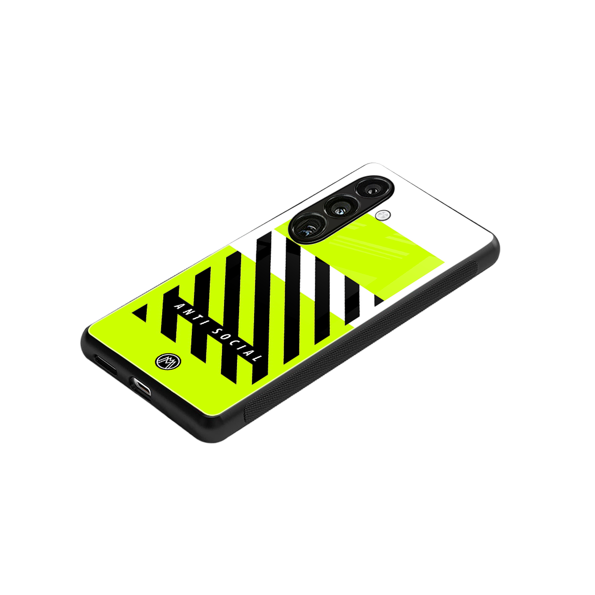 anti social back phone cover | glass case for samsung galaxy s24 plus