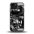 anti social social club dark edition back phone cover | glass case for iphone 13 mini