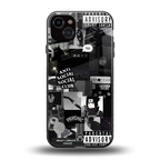 anti social social club dark edition back phone cover | glass case for iphone 14 plus